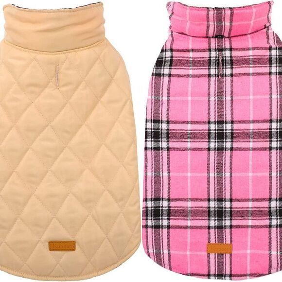 Kuoser Warm Dog Coat, Reversible Dog Jacket Waterproof Dog Winter Coat Sz L - Picture 9 of 9